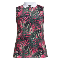 Röhnisch Ladies Element AOP Polo Shirt,  Female,  Palm Fuchsia,  Small