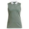 Röhnisch Ladies Pim Sleeveless Polo Shirt,  Female,  Xl,  Combat green