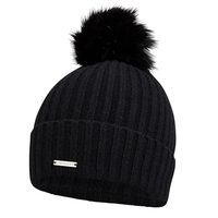 Röhnisch Ladies Pompom Beanie,  Female,  Black,  One Size