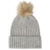 Röhnisch Ladies Pompom Beanie,  Female,  Grey,  One Size