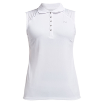 Röhnisch Ladies Pulse Sleeveless Polo Shirt,  Female,  White,  Large