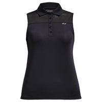 Röhnisch Miko Sleeveless Ladies Polo Shirt,  Female,  Xl,  Black