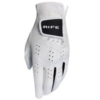 Rife RX2 Hybrid Synthetic Leather Combo Glove,  Male,  Left hand,  Small,  White