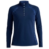 Rohnisch Alex Ladies Polo,  Female,  12,  Navy/zebra