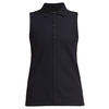 Rohnisch Ladies Swing Sleeveless Polo Shirt,  Female,  Black,  Medium