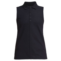 Rohnisch Ladies Swing Sleeveless Polo Shirt,  Female,  Black,  Medium