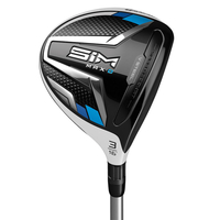 TaylorMade SIM MAX D Fairway Wood,  Male,  Regular,  Right hand,  19°,  Ust mamiya helium