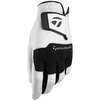 TaylorMade Stratus All Leather Glove,  Male,  Left Hand,  Medium/Large,  White/Black