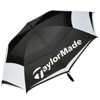 TaylorMade Tour Double Canopy 64" Umbrella,  Male,  Black/white/red