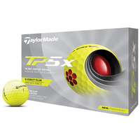 TaylorMade TP5x 12 Golf Balls 2021,  Male,  Yellow