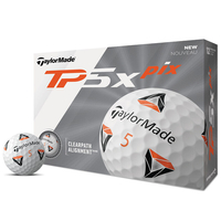 TaylorMade TP5x pix 2.0 12 Golf Balls,  Male,  White