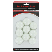 The Golfers Club 30% Distance 9 Golf Balls,  Male,  White