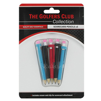 The Golfers Club Deluxe Pencils,  Male,  One size,  Assorted