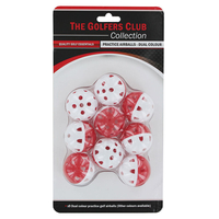 The Golfers Club Practice Air Flow Balls,  Male,  White/red
