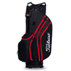 Titleist 14 Lightweight Cart Bag,  Male,  Black/Black/Red