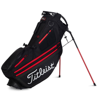 Titleist Hybrid 14 Stand Bag,  Male,  Black/Black/Red