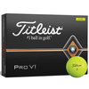 Titleist Pro V1 12 Golf Balls 2019,  Male,  Yellow