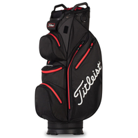 Titleist StaDry 14 Cart Bag,  Male,  Black/red