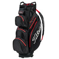 Titleist StaDry Cart Bag,  Male,  Black/Red