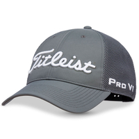 Titleist Tour Performance Mesh Back Cap,  Male,  Grey/White,  One Size