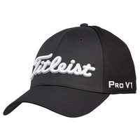 Titleist Tour Sport Mesh Cap,  Male,  Large/xl,  Black/white