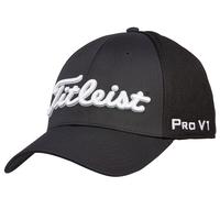 Titleist Tour Sports Mesh Cap,  Male,  Black/White,  Medium/Large