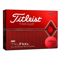 Titleist TruFeel 12 Golf Balls,  Male,  Matte Red