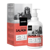 Lakseolie til Hunde og Katte,  500 ml - med omega-3,  6 og 9 - Fiskeolie til led og pels