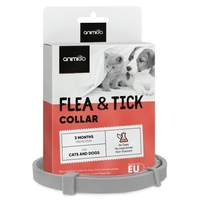 Loppehalsbånd til kat og hunde - Vandafvisende,  justerbart halsbånd op til 75 cm