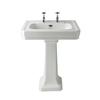 Lavabo con Columna - 540mm - 2 Agujeros para la Grifería