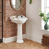 Lavabo con Columna en Cerámica en Estilo Moderno 610mm - Ryther