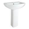 Lavabo con Pedestal Moderno de 600mm - (1 Agujero para la Grifería) - Halwell