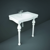 Lavabo Consola de 600mm con Estructura Inferior Cromada - Sandford