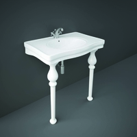 Lavabo Consola de 600mm con Estructura Inferior Cromada - Sandford