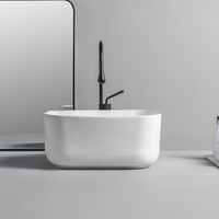 Lavabo de Sobre Encimera Moderno Rectangular Blanco - 480mm x 365mm (Sin Agujeros para la Grifería) - Beckett