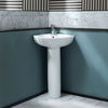 Lavabo Moderno Angular con Pedestal de 560mm - (1 Agujero para la Grifería)