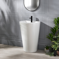 Lavabo Moderno Independiente - 535mm x 480mm (1 Agujero para la Grifería)
