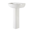 Lavabo Monoforo de 500mm Completo con Pedestal - Covelly