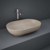 Lavabo Sobre Encimera Oval Moderno - Cappuccino Opaco - 550mm x 350mm (Sin Agujeros para la Grifería) - RAK Feeling x Hudson Reed