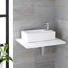 Lavabo Sobre Encimera Rectangular de Cerámica 450x250mm - Sandford