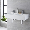 Lavabo Suspendido Rectangular Doble de Cerámica 820x420mm - Halwell