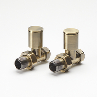 Llaves para Radiador Modernas Rectas - Oro Cepillado