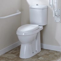 Pack de WC con Inodoro y Cisterna para Personas con Movilidad Reducida Discapacitados Minusvalidos