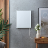 Panel Calefactor Infrarrojos Eléctrico Inteligente - Blanco - Marco y Enchufe - 300W - 505mm x 595mm
