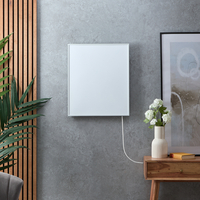 Panel Calefactor Infrarrojos Eléctrico Inteligente - Blanco - Marco y Enchufe - 300W - 505mm x 595mm