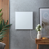Panel Calefactor Infrarrojos Eléctrico Inteligente - Blanco - Marco y Enchufe - 350W - 595mm x 595mm