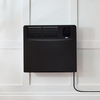 Panel Convector Eléctrico Inteligente - Negro - 1000W - con Enchufe - 420mm x 475mm