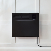 Panel Convector Eléctrico Inteligente - Negro - 1000W - con Enchufe - 420mm x 475mm