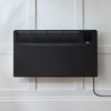 Panel Convector Eléctrico Inteligente - Negro - 2000W - con Enchufe - 420mm x 755mm