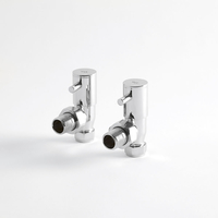 Par de Llaves Angulares Minimalista Radiador Toallero Calefaccion Central de Agua Doméstica